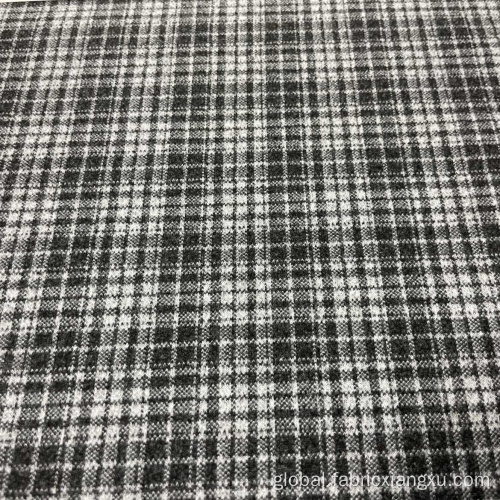 Polyester Tartan Fabric Fleece Brushed material clothes Fabric For Winter Coat Manufactory